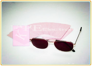 Gafas de sol marcadas luminosas de juego de las tarjetas del tramposo, gafas de sol de juego de los tramposos