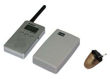 Receptor y transmisor audios inalámbricos plásticos grises para el tramposo del póker