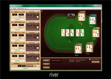 Software del póker de Tejas Holdem de la sola operación para divulgar la mejor mano del ganador